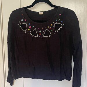 Vintage Bejeweled Top